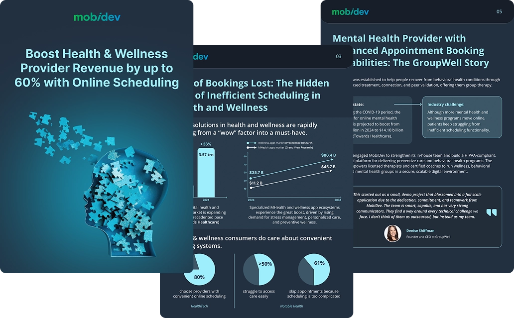 hipaa compliant appointment booking platform tablet use case page
